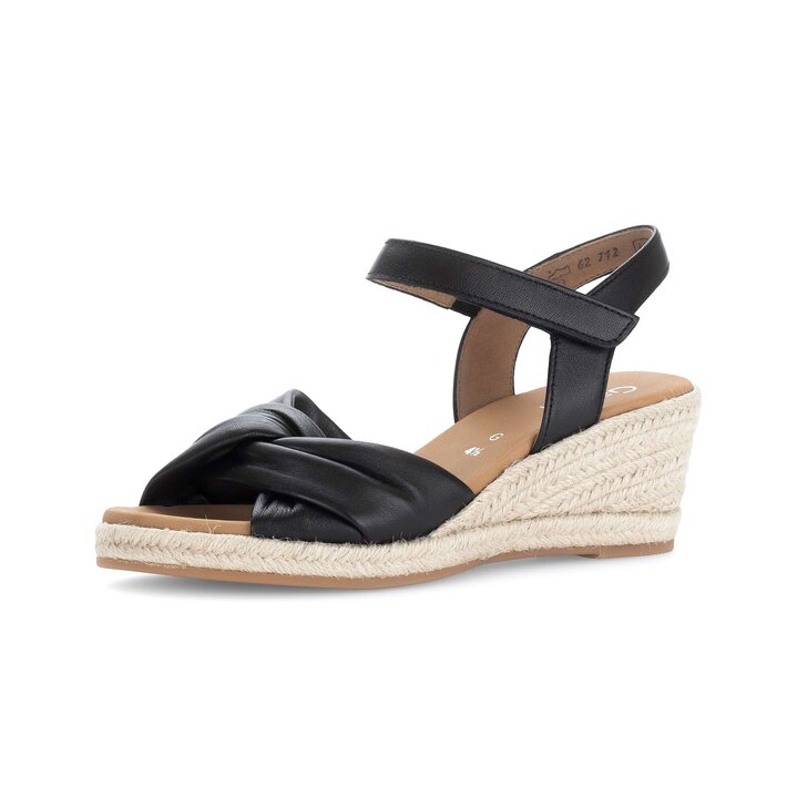 Sandalo con zeppa nero #2