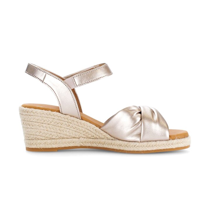 Keilsandalette gold #1