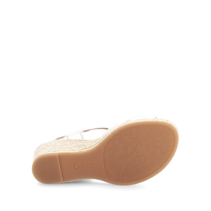 Keilsandalette gold #4