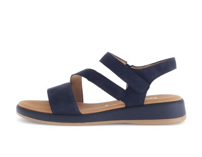 Riemchensandale blau