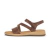 Sandal met riempjes bruin