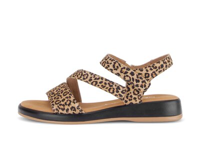 Sandalo con cinturino beige