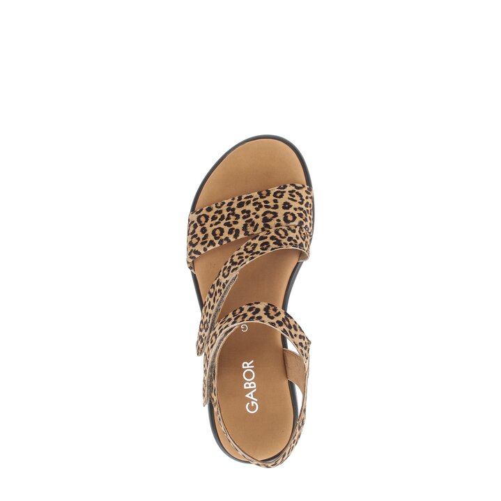 Sandal met riempjes beige #5