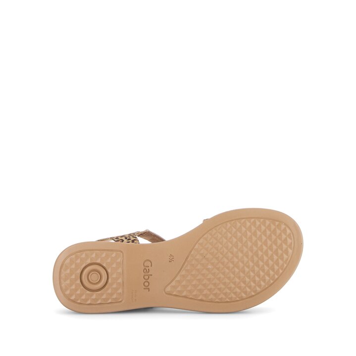 Sandal met riempjes beige #4