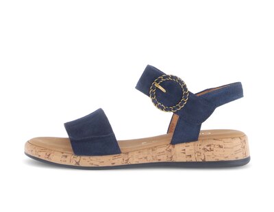 Sandal met riempjes blauw