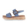 Sandalo con plateau blu
