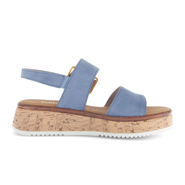 Sandalo con plateau blu #1