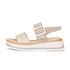 Sandalo con plateau beige
