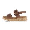 Plateau Sandale braun