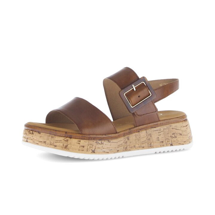 Sandale à plateforme marron #2