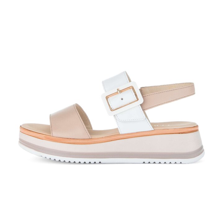 Sandale à plateforme rose #0