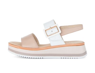 Sandale met plateauzool rose