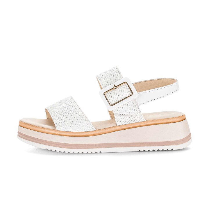 Platåsandaler vit #0