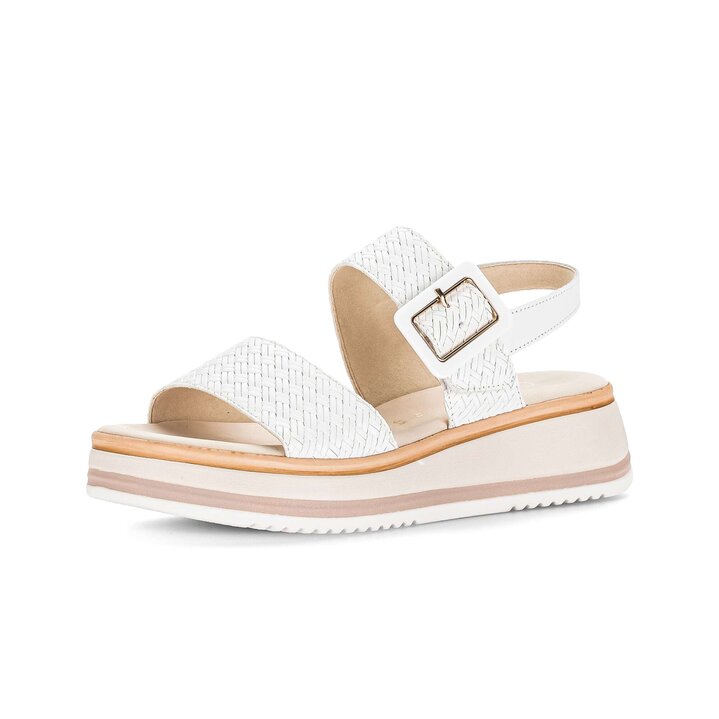 Platåsandaler vit #2
