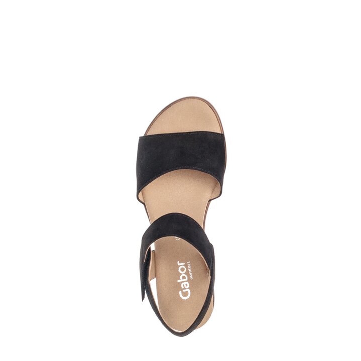 Platåsandaler svart #5