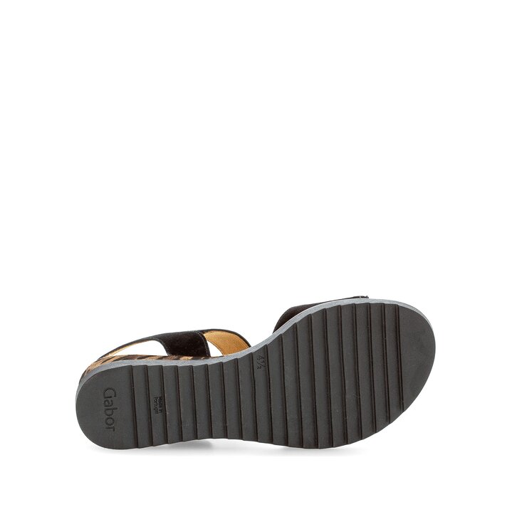 Platåsandaler svart #4
