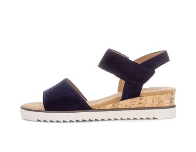 Sandale à plateforme bleu