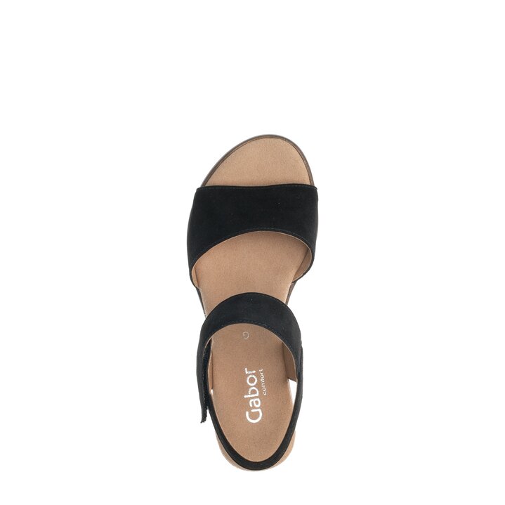 Sandale à plateforme noir #5