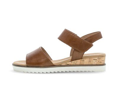 Sandale à plateforme marron