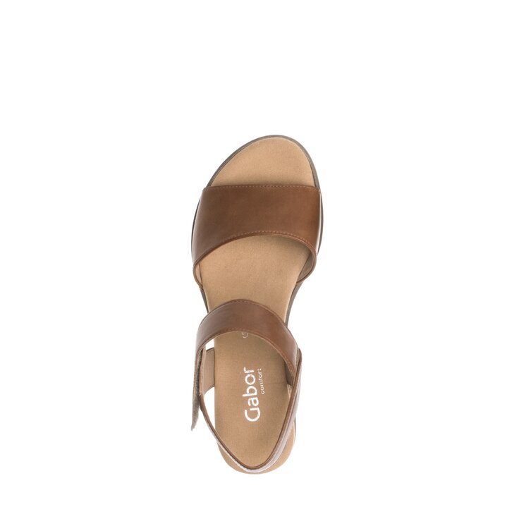 Sandale à plateforme marron #5