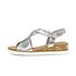 Keilsandalette silber