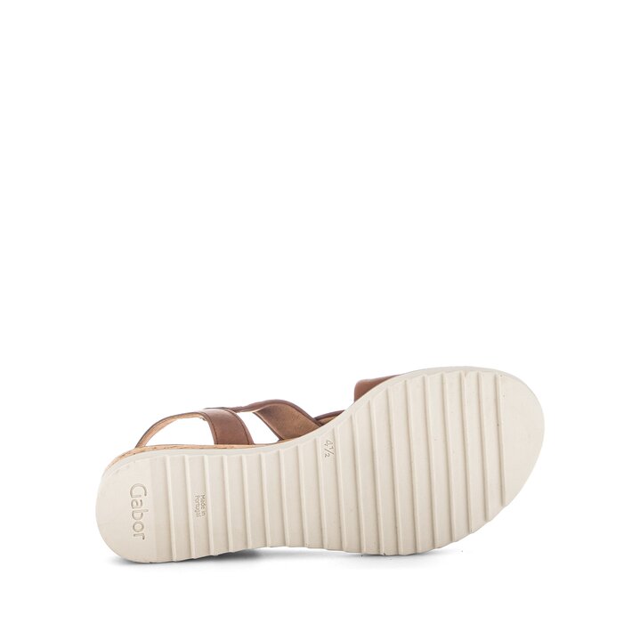 Sandales compensées marron #4