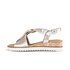 Keilsandalette gold