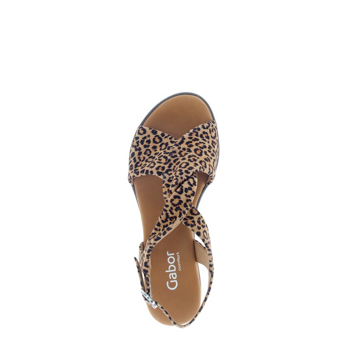 Keilsandalette braun #5