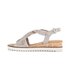 Keilsandalette beige