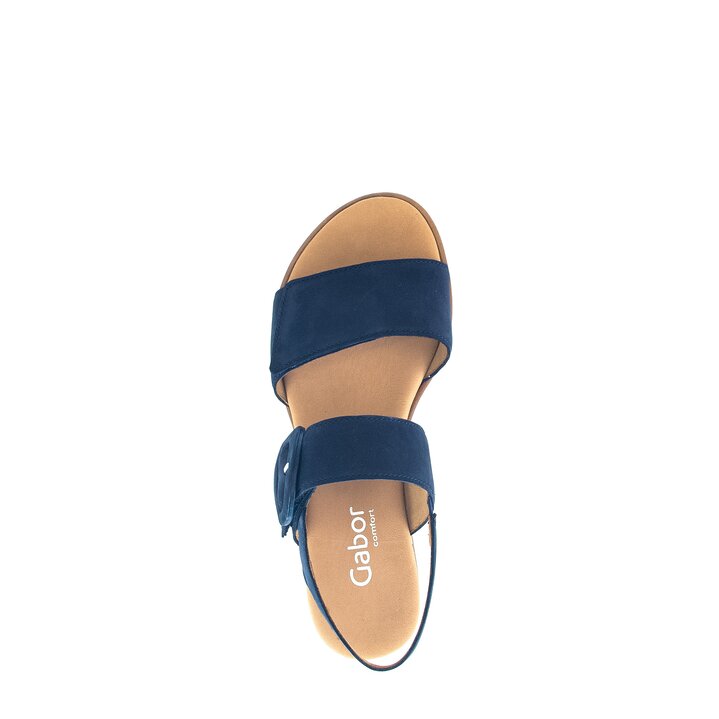 Sandalo con plateau blu #5