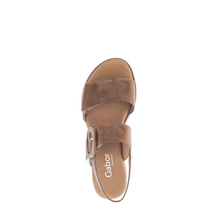 Sandale à plateforme marron #5