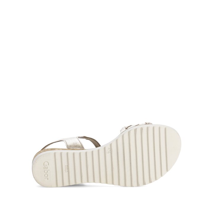 Sandales compensées or #4