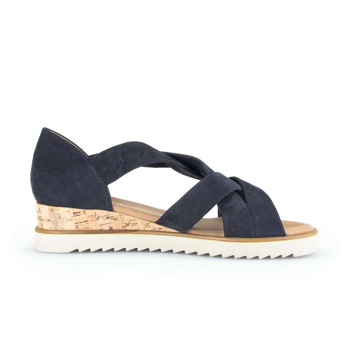 Sandalo con plateau blu #1