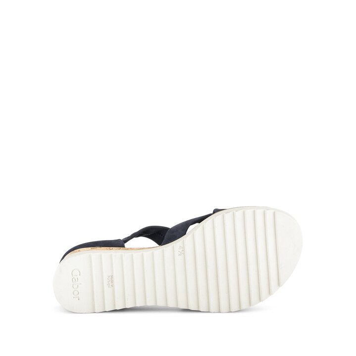 Sandalo con plateau blu #4