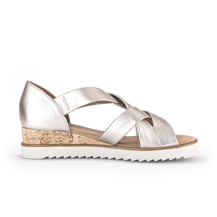 Platåsandaler guld #1