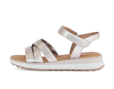 Riemchensandale gold