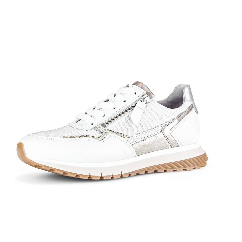 Gabor Dames Lage sneakers; Combi leer/Imitatieleer; multicolour; Platte hak; TR-zool