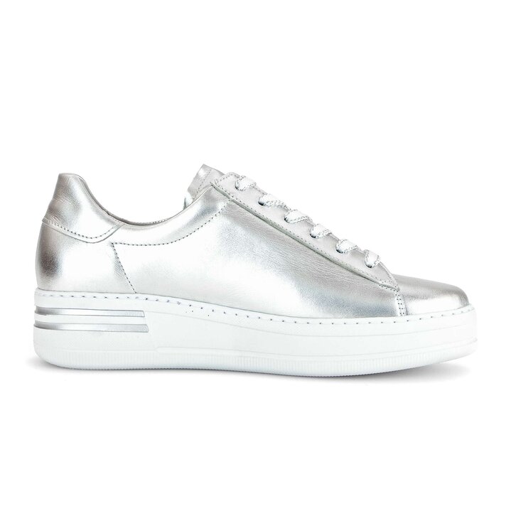 Lage sneaker zilver #1