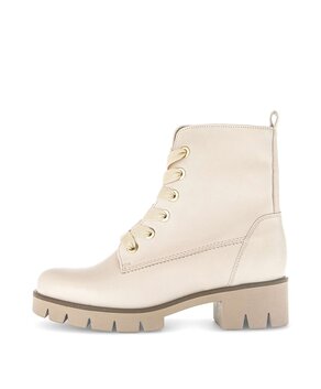 Bottine à lacets beige