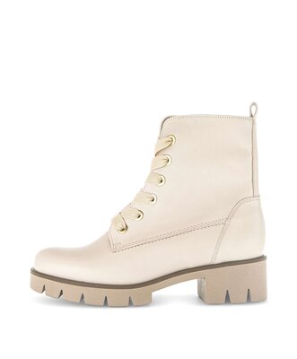 Stivaletto stringato beige