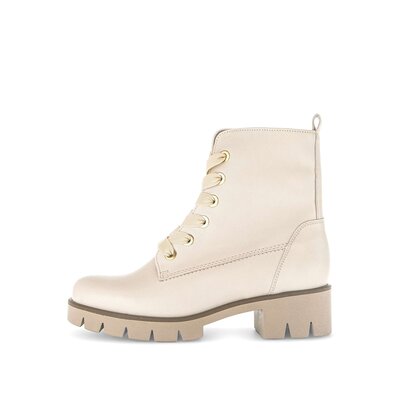 Bottine à lacets beige
