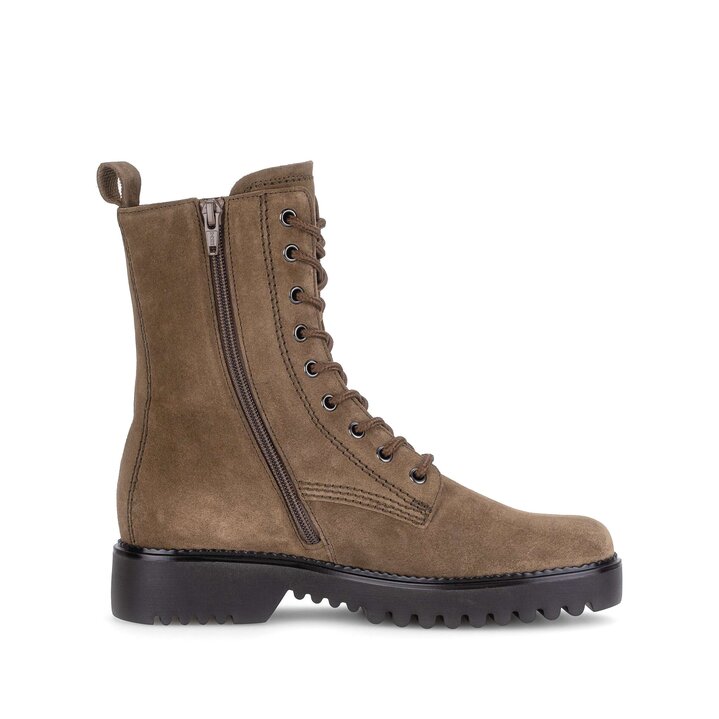 Enkellaarsjes met veter bruin #1