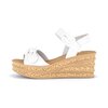 Keilsandalette creme