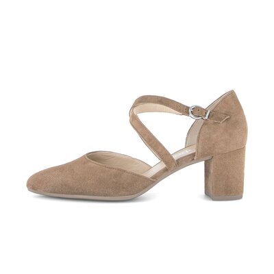 Eleganta pumps brun