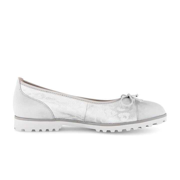Sportliche Ballerina silber #1