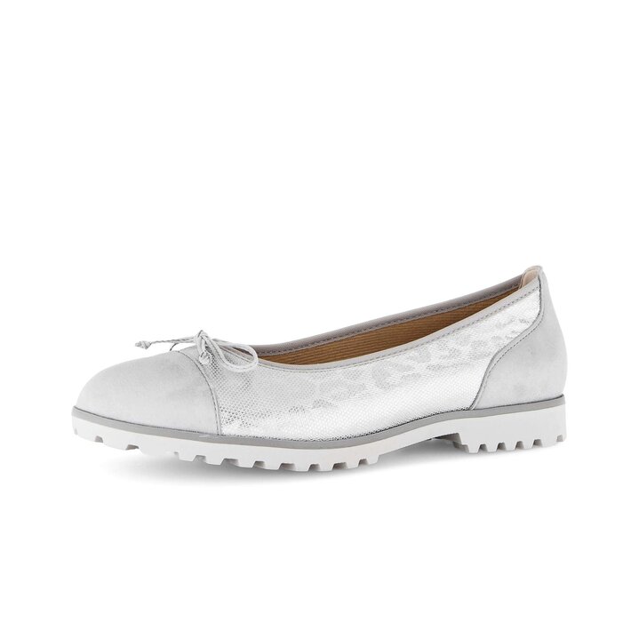 Sportliche Ballerina silber #2