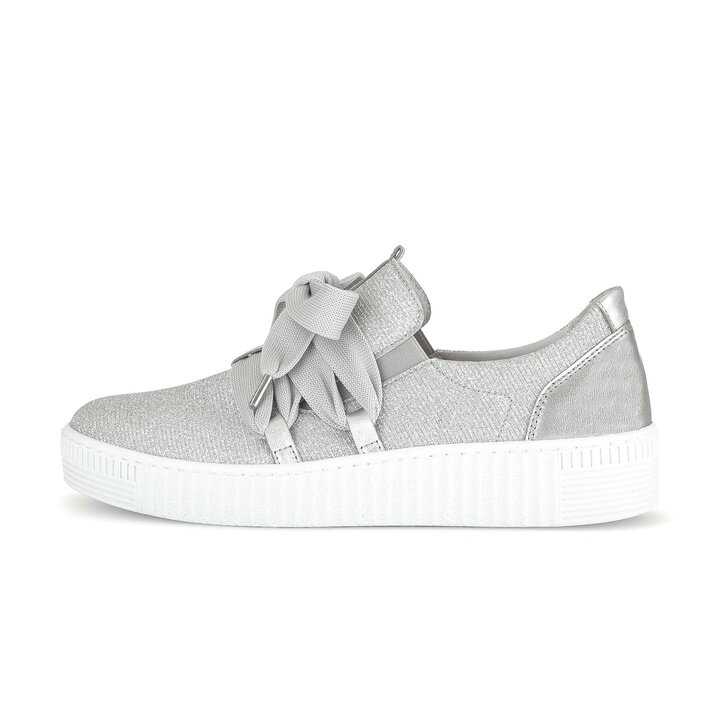 Lage sneaker zilver #0