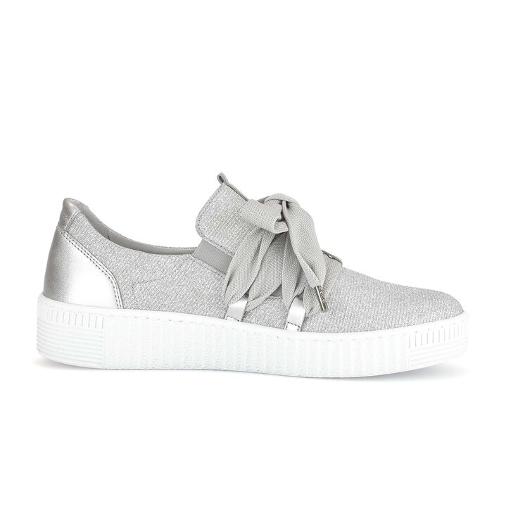 Lage sneaker zilver #1