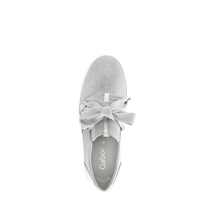 Lage sneaker zilver #5