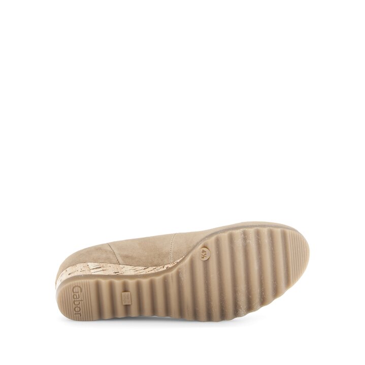 Escarpins compensés beige #4